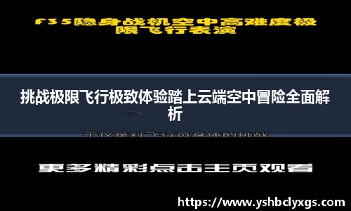 挑战极限飞行极致体验踏上云端空中冒险全面解析